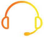 Customer support headset icon representing ongoing website support and maintenance services.