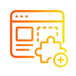 Website enhancement icon representing additional website features, integrations, custom functionality, and business tools.